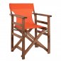 Preview: Armchair director LIMNOS made of textile in orange