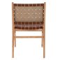 Preview: STUHL AUS TOON HOLZ MIT PU-LEDER IN BRAUN 49x59x86 cm
