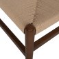 Preview: DINING CHAIR BEECH WOOD WALNUT- NATURAL ROPE ECRU 48X52X85Hcm