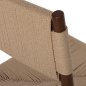 Preview: DINING CHAIR BEECH WOOD WALNUT- NATURAL ROPE ECRU 48X52X85Hcm