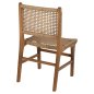 Preview: DINING CHAIR NESHA TEAK WOOD AND NATURAL RATTAN ROPE 46x57x86Hcm