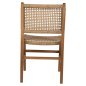 Preview: DINING CHAIR NESHA TEAK WOOD AND NATURAL RATTAN ROPE 46x57x86Hcm