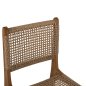 Preview: DINING CHAIR NESHA TEAK WOOD AND NATURAL RATTAN ROPE 46x57x86Hcm
