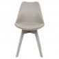 Preview: Chair Vegas with plastic legs and grey color