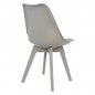 Preview: Chair Vegas with plastic legs and grey color