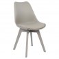 Preview: Chair Vegas with plastic legs and grey color