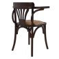 Preview: Wooden chair antique with straw seat in brown color