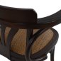 Preview: Wooden chair antique with straw seat in brown color