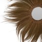 Preview: SPIEGEL RUND MIT RAHMEN AUS BANANENRINDE NATURFARBE 100x4x100 cm