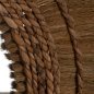 Preview: SPIEGEL RUND MIT RAHMEN AUS BANANENRINDE NATURFARBE 100x4x100 cm