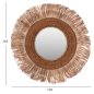 Preview: SPIEGEL RUND MIT ABACA-FASERNRAHMEN NATURFARBE 110x5x110Hcm