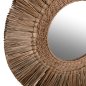 Preview: WANDSPIEGEL RUND MENDONG-GRASRAHMEN IN NATÜRLICHER FARBE Φ70cm