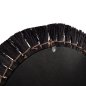 Preview: WALL MIRROR ROUND MENDONG GRASS FRAME IN BLACK&NATURAL COLOR Φ70cm