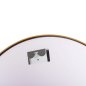 Preview: WANDSPIEGEL RUND ALUMINIUM IN GOLD-LED-LICHT Φ60x3cm