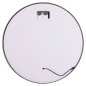 Preview: WANDSPIEGEL RUND ALUMINIUM IN GRAU-LED-LICHT Φ60x3cm