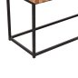 Preview: CONSOLE WITH DRAWERS JORDI TEAK WOOD IN NATURAL-BLACK METAL BASE 180x43x79Hcm