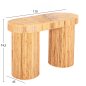 Preview: GATSBY OVALE KONSOLE NATÜRLICHES RATTAN IN NATÜRLICHER FARBE 110x45x74,5cm