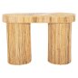 Preview: GATSBY OVALE KONSOLE NATÜRLICHES RATTAN IN NATÜRLICHER FARBE 110x45x74,5cm