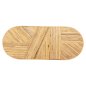 Preview: GATSBY OVALE KONSOLE NATÜRLICHES RATTAN IN NATÜRLICHER FARBE 110x45x74,5cm