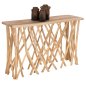 Preview: KRANT-KONSOLE IN TEAK-ZWEIGEN IM RUSTIKALEN STIL & 3 cm. OBERFLÄCHE 121X36X75 cm