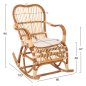 Preview: ROCKING RATTAN ARMCHAIR SANTA FE WITH SEAT CUSHION 60x103x90cm