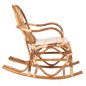 Preview: ROCKING RATTAN ARMCHAIR SANTA FE WITH SEAT CUSHION 60x103x90cm