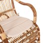 Preview: ROCKING RATTAN ARMCHAIR SANTA FE WITH SEAT CUSHION 60x103x90cm