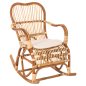 Preview: ROCKING RATTAN ARMCHAIR SANTA FE WITH SEAT CUSHION 60x103x90cm