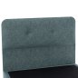 Preview: DOLORES BED IN LIGHT GREEN FABRIC FOR MATTRESS 90x200 cm.