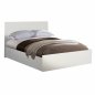 Preview: MELAMIN DOPPELBETT FÜR MATRATZEN GRÖßE 160X202 cm IN WEIß