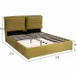 Preview: ROYALTY BETT AUS OLIVE MULTIPLE 160Χ200 cm