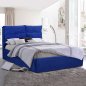 Preview: ROYALTY BETT AUS BLAUEM SAMT 160Χ200 cm