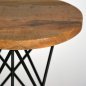 Preview: Hocker Holzsitz Industrial Antique Paris Grau-Woodwell