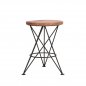 Preview: Hocker Holzsitz Industrial Antique Paris Grau-Woodwell