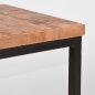 Preview: Laptoptisch VINTAGE aus massiven Mangoholz 40x40x50 cm | Baumstamm Möbel