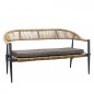 Preview: JONAH LOUNGESET | 4-TEILIGES GEWEBE ALUMINIUM NATUR