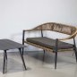 Preview: JONAH LOUNGESET | 4-TEILIGES GEWEBE ALUMINIUM NATUR
