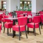 Preview: LUCA Bistro Stuhl | Leder | Restaurant Gastro | Gastronomie Kaffee Hotel
