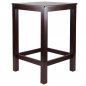 Preview: Stehtisch / Bartisch BERTO aus Massivholz 60x60x110 cm | In Wenge