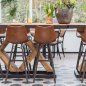 Preview: Table "Mammut" 400cm width out of pine wood with metal frame