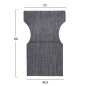 Preview: One-piece replacement cushion for the "Limnos" series in gray