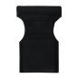 Preview: One-piece replacement cushion for director chair Black cushion, director chair