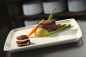 Preview: Square Plate "Bonna Moove" 12 Set  in white Ø28cm-22x20cm
