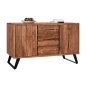 Preview: Fansi chest of drawers made of solid acacia wood 150 x 45 x 86 cm