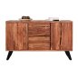 Preview: Fansi chest of drawers made of solid acacia wood 150 x 45 x 86 cm