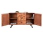 Preview: Chest of drawers Jaida made of mango wood 140x 40 x 80 cm