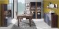 Preview: Melamin Konsolentisch Schrank Ryker in Walnuss und Grau 161,5 x 41,6 x 85,1 cm