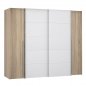 Preview: SCHRANK MIT 4 TÜREN (2 SCHIEBER-2 FEST) LOIS WW2369.02 SONAMA WEISS 271X62X210cm