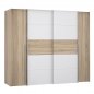 Preview: SCHRANK MIT 4 TÜREN (2 SCHIEBER-2 FEST) LOIS WW2369.02 SONAMA WEISS 271X62X210cm