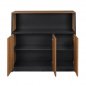 Preview: Professional office cabinet in honey oak and gray tones